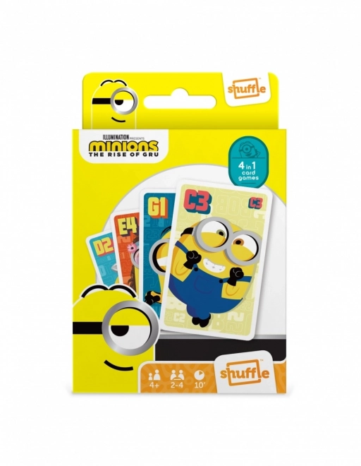 Jeu de cartes Shuffle Fun 4 en 1 Minions : Entrée Gru
