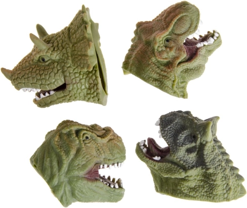 Marionnette à doigt tête de dinosaure 7,5 × 5 cm