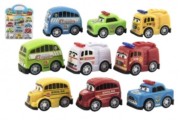 Ensemble de petites voitures en plastique - 10 pièces