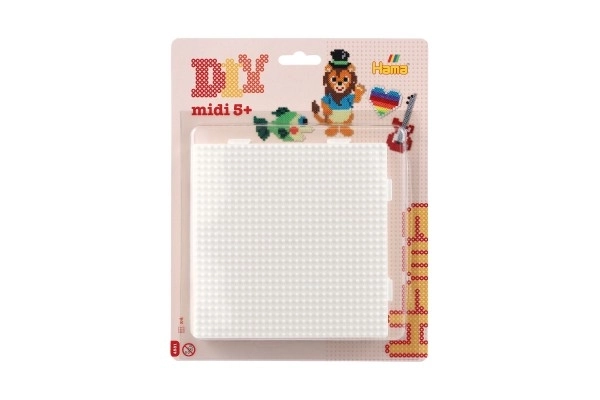 Plaque pour perles à repasser Hama - carré de connexion 4pcs sur carte 20x24x3cm