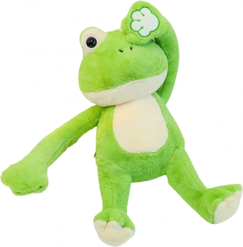 Grenouille en peluche avec aimants verts 23 cm