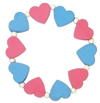 Bracelet enfant Detoa avec des petits cœurs