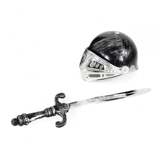 Ensemble chevalier avec casque et armure