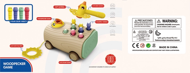 Jouet en bois WOOPIE pour enfants - marteau et jeu magnétique