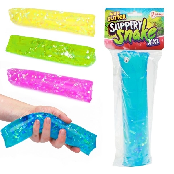 Serpent d'eau scintillant antistress XXL