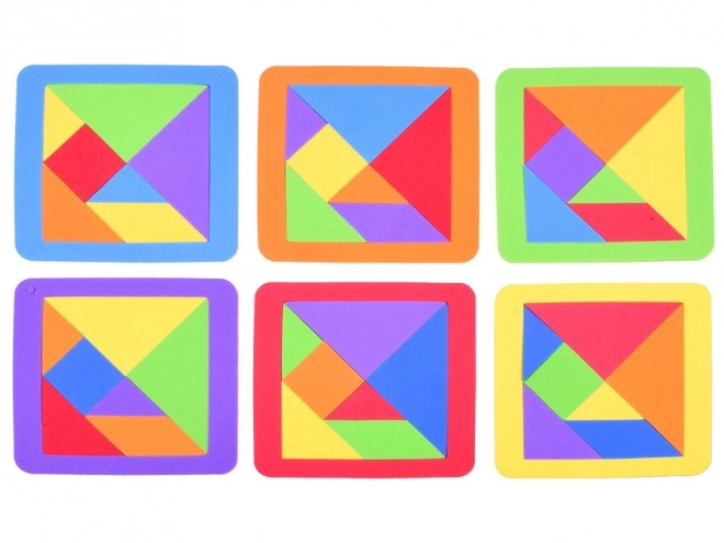 Tangram coloré en mousse douce