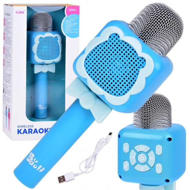 Microphone sans fil pour enfants divertissement karaoké – Rose