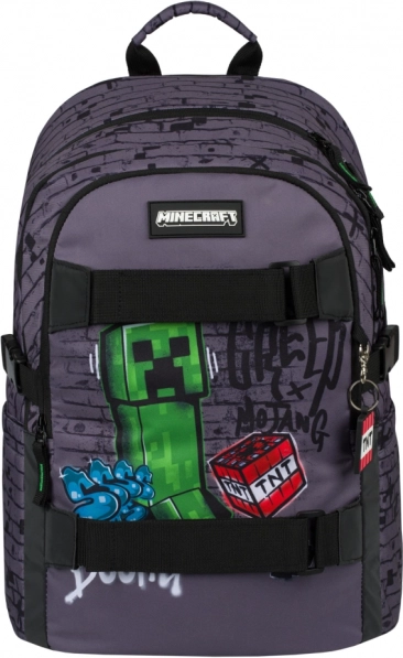 Ensemble 3 Skate Baagl Minecraft TNT: Sac à dos, Trousse, Sac
