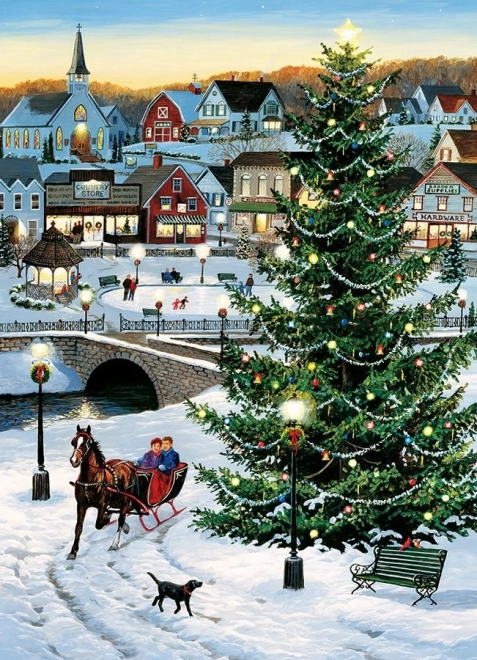 Puzzle Arbre de Noël au Village 1000 pièces