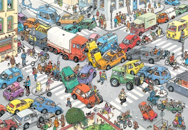 JUMBO Puzzle JvH Chaos de transport par avion et bateau 2x1000 pièces
