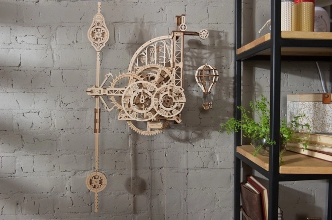 Puzzle mécanique mural en bois 3D Ugears Horloge Aero