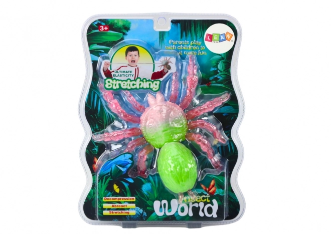 Figurine Araignée Stretch Jouet Élastique Vert