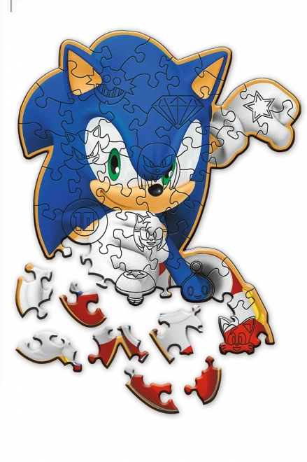 Puzzle en bois Sonic 50 pièces