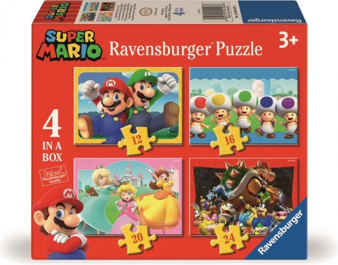 Puzzle RAVENSBURGER Super Mario Aventure 4 en 1