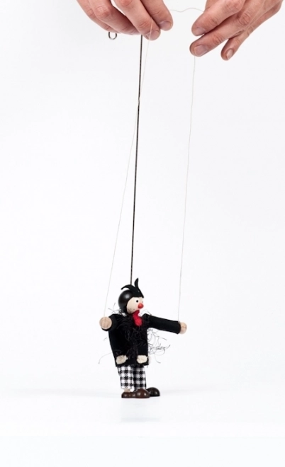 Marionnette en bois diable Bruno