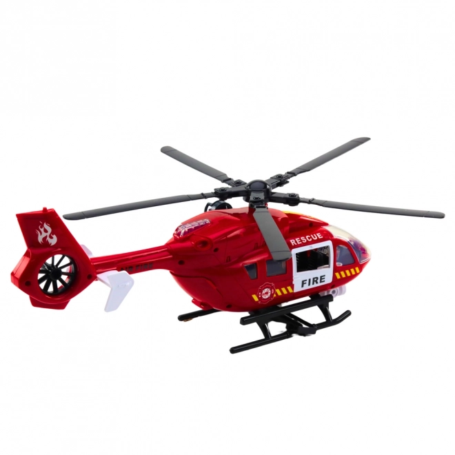 Hélicoptère de pompiers avec lumières et sons 1:12