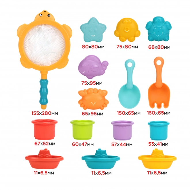 Woopie ensemble d'enfants pour l'eau et le sable 15 pcs