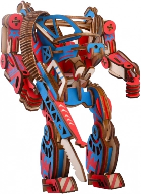 Woodcraft puzzle 3D en bois Powersuit coloré