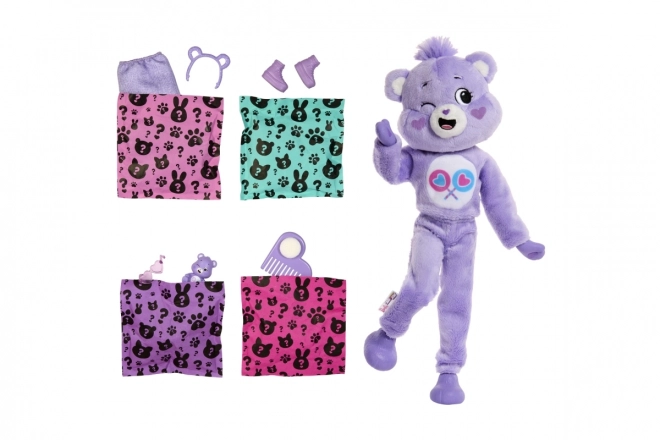 Barbie Cutie Reveal Bisounours en couleur violette