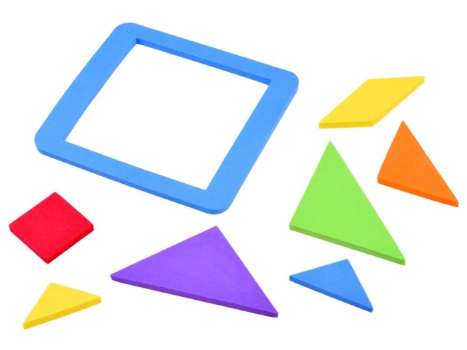 Tangram coloré en mousse douce