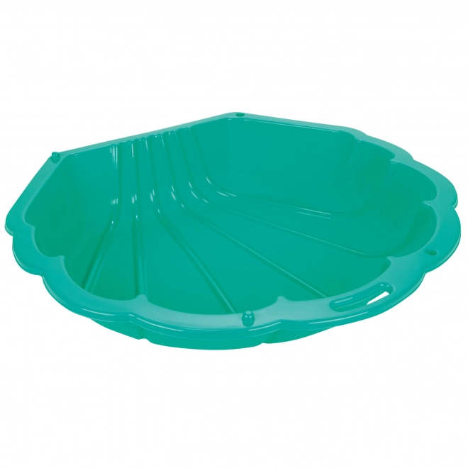 Bac à sable coquillage fermable vert - 1 pièce