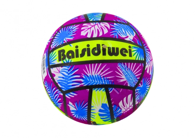 Balle en caoutchouc Feuilles Vives Violet 24 cm
