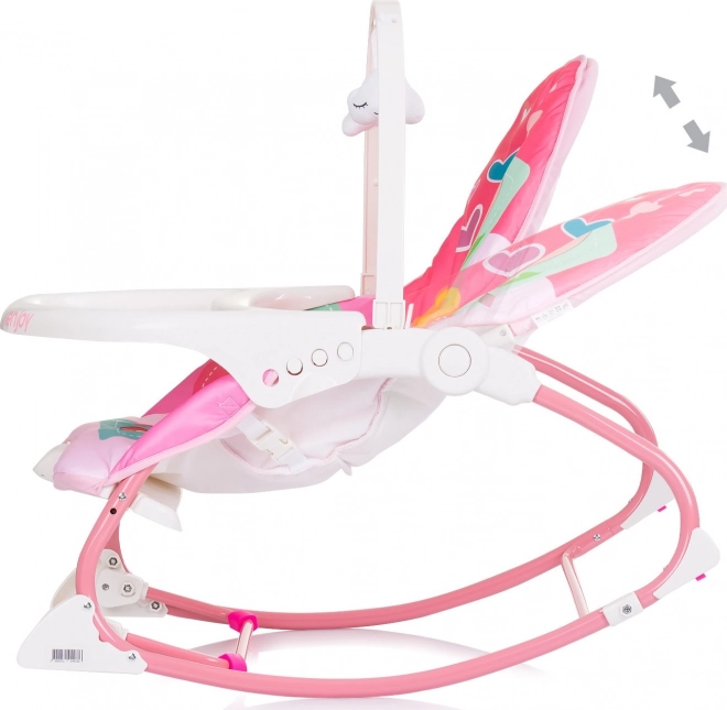 Fauteuil à bascule pour enfant Enjoy rose