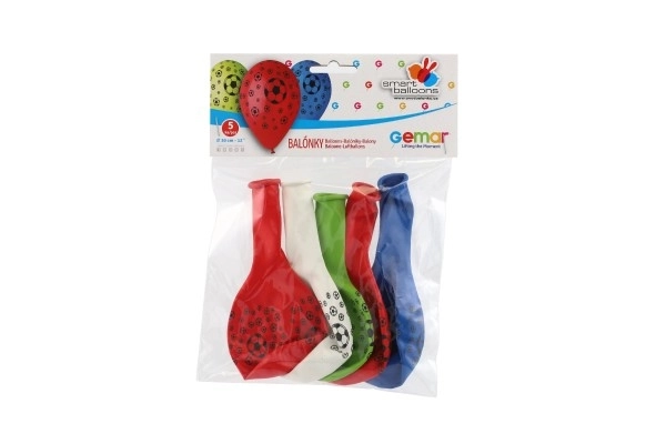 Ballons de football gonflables 30 cm - 5 pièces