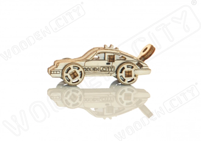 Puzzle 3D en bois mini set voiture de sport