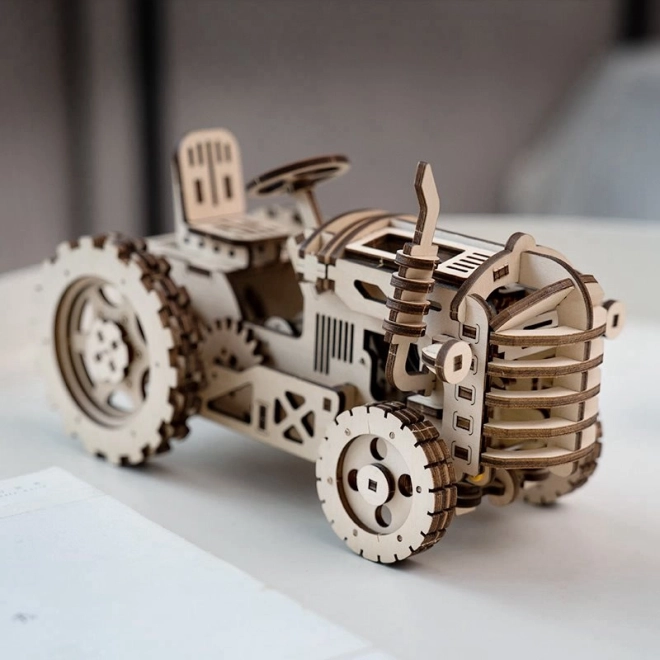 Puzzle mécanique en bois 3D RoboTime Tracteur