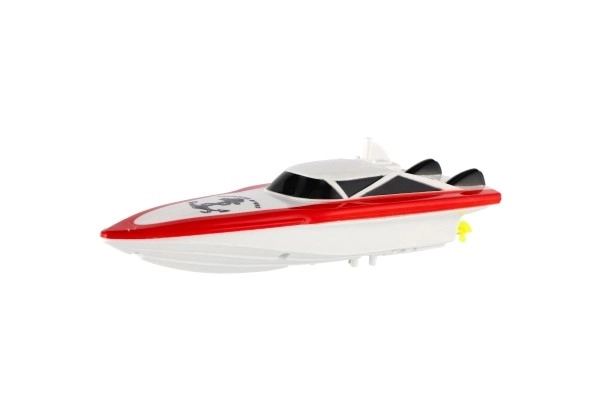 Bateau à moteur / bateau RC en plastique 19cm avec batterie+pack de recharge+USB 2,4Ghz dans une boîte 26x13x15cm