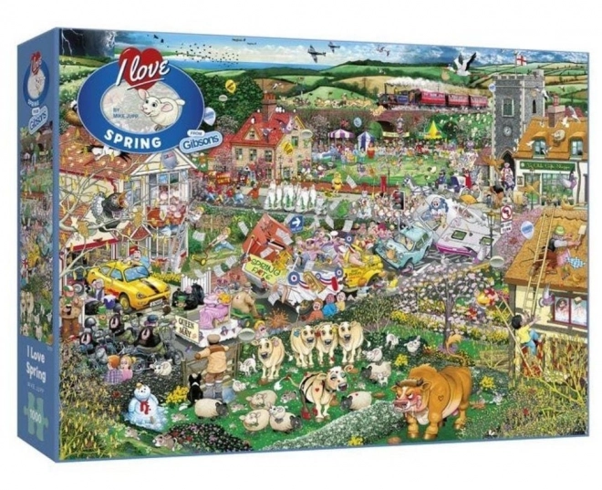 Puzzle J'aime le printemps 1000 pièces