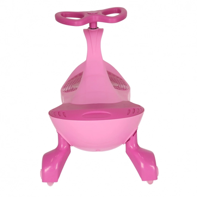 Draisienne enfant rose avec roues LED lumineuses