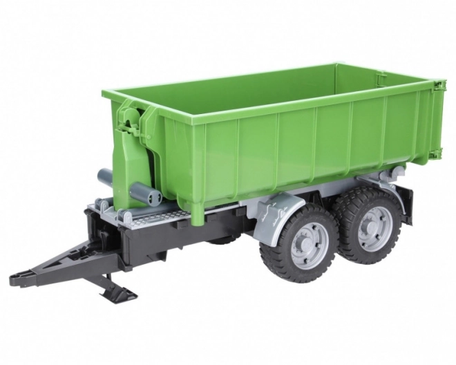 Bruder Voiture verte avec conteneur basculant échelle : 1:16