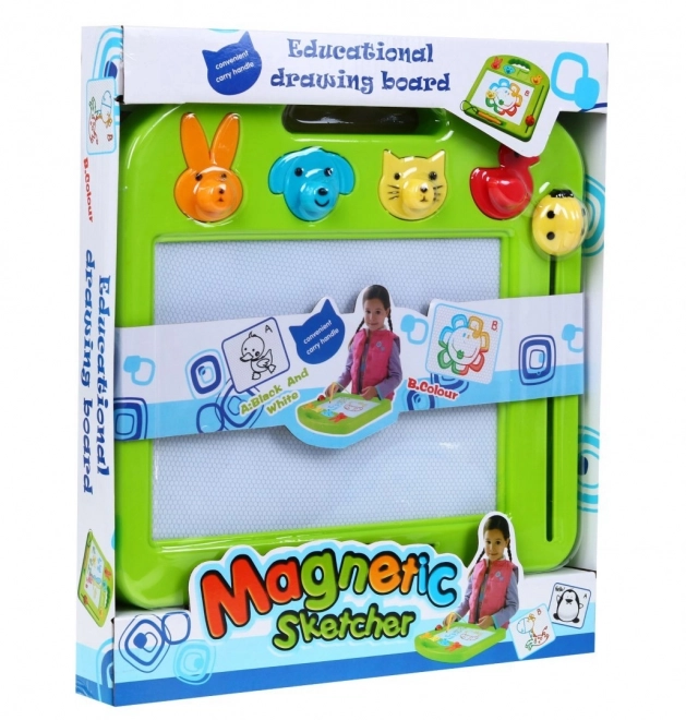 Tableau de dessin pour enfants Zenn Pen 3+ + 4 couleurs + 4 tampons Animaux