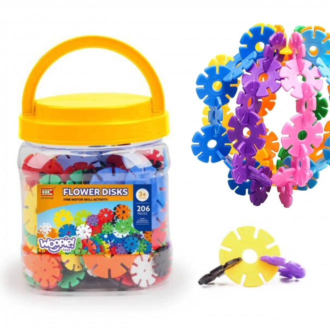 Woopie kit de construction Flocons de Hérisson en tube 206 pièces