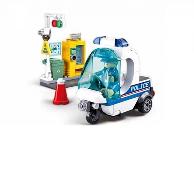 Sluban Métropole M38-B1217A Patrouille de police en tricycle