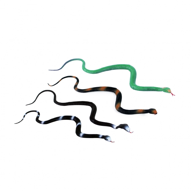 Serpent en gomme 76 cm - Quatre couleurs différentes