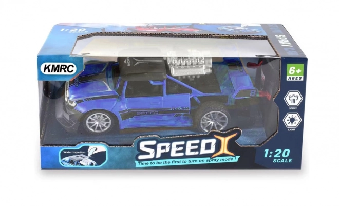 Voiture RC 1:20 avec effet fumée rouge