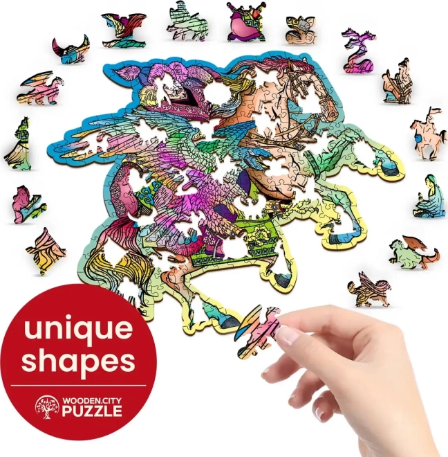 Puzzle en bois Cheval et Aigle 250 pièces
