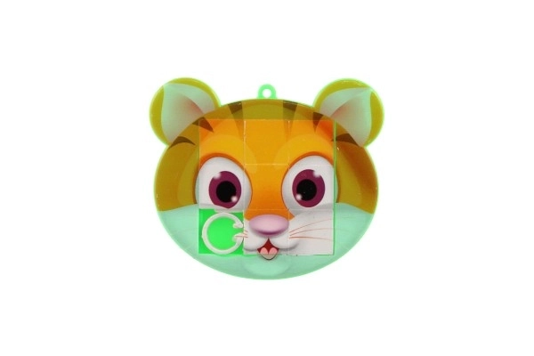Puzzle coulissant en plastique 7x6cm animaux, mélange de types dans un sachet