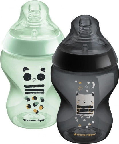 Biberon anti-coliques 260 ml Ollie et Pip, lot de 2