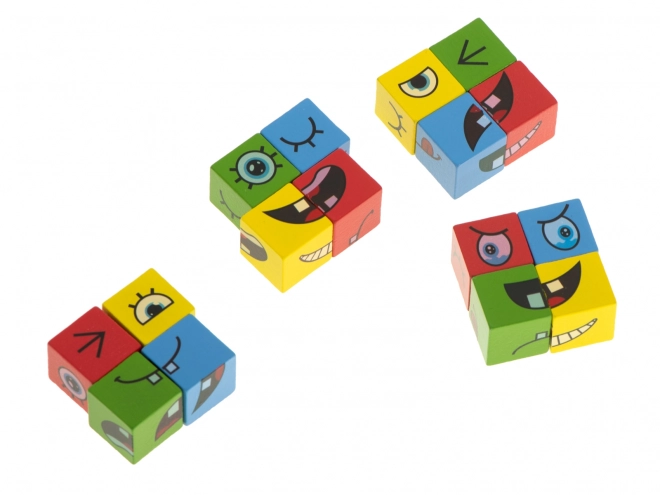 Blocs créatifs changeant de visages