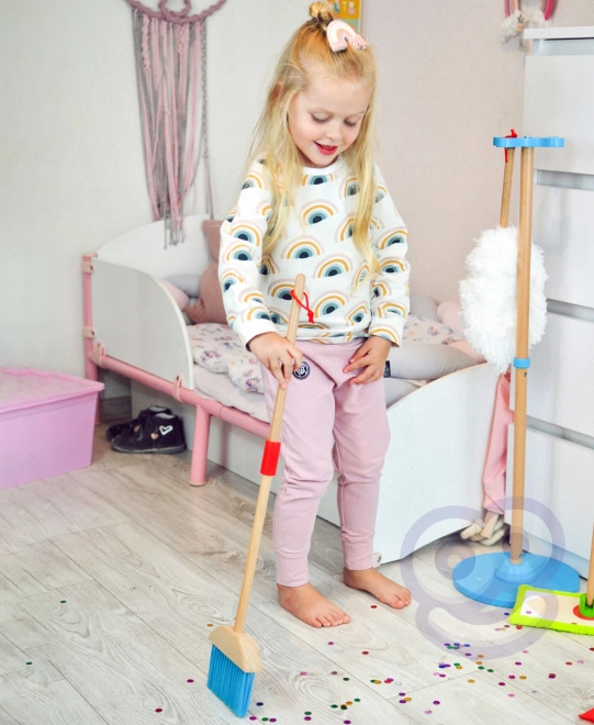 Ensemble de nettoyage en bois pour enfants Tooky Toy