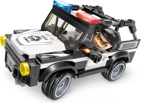Qman Mine City Police voiture de police jeu de construction