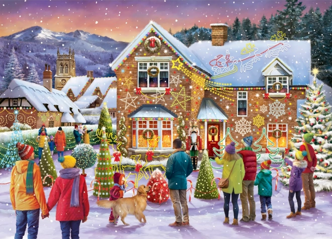 Puzzle Gibsons décoration de Noël 1000 pièces