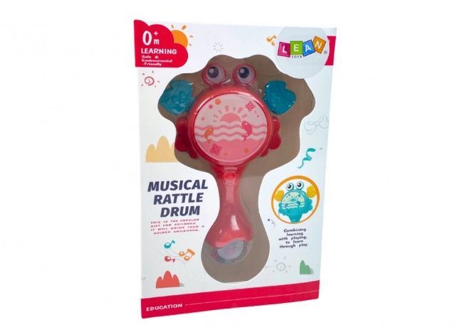Hochet Crabe Lumières Mélodies Rouge pour Enfants