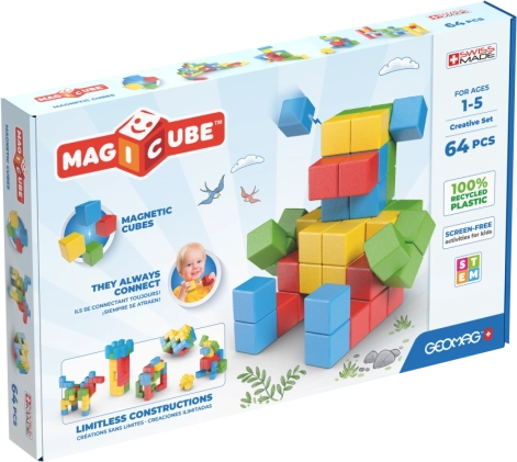 Geomag Magicube coffret créatif 64 pièces