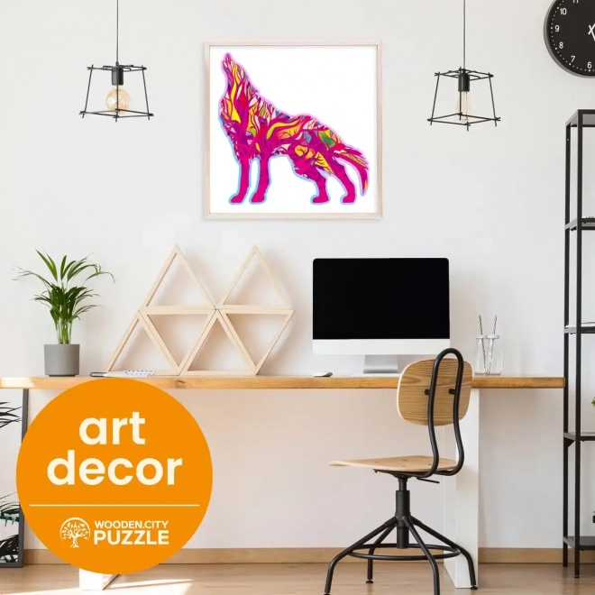 Puzzle en bois Loup hurlant 250 pièces