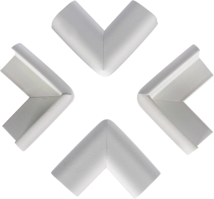Protection d’angles en mousse 4 pcs blanc cassé